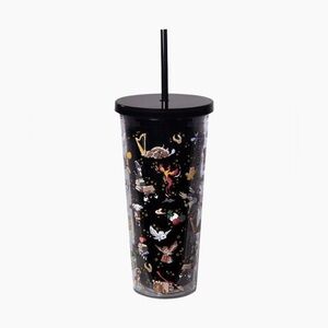 Vera Bradley Double Lined Tumbler with Straw Friends at Hogwarts